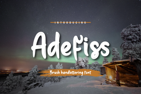 Adefiss: A Brush Handwritten Font for Modern Web Design