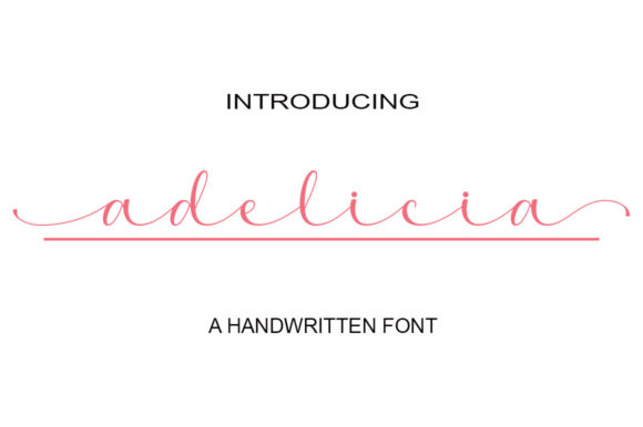 Adelicia: A Romantic Script Font for Web Design
