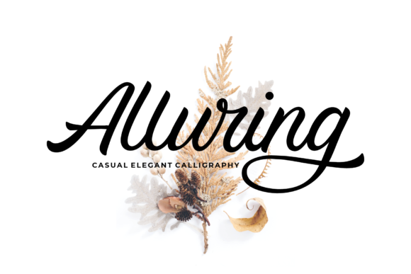 Alluring Calligraphy: A Playful Script Font for Web Design