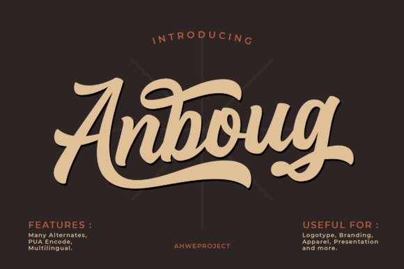 Anboug: A Bold Handwritten Font for Your Brand