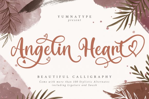 Angelin Heart: A Modern Script Font for Web Design