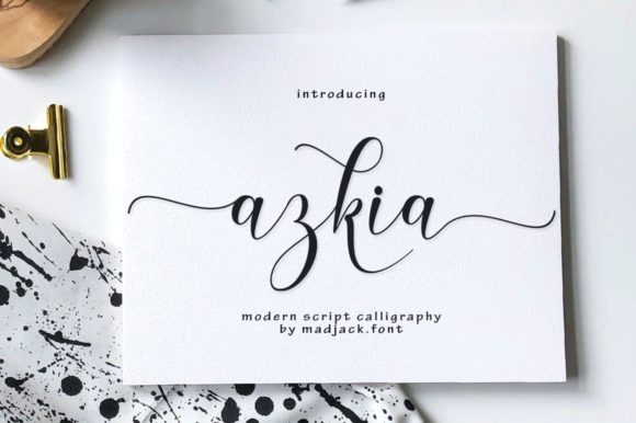 Azkia: An Elegant Script Font for Modern Branding