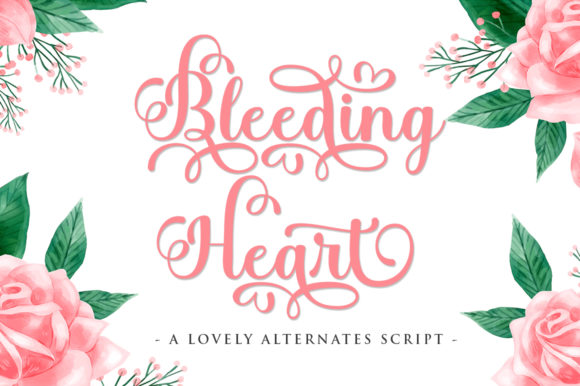 Bleeding Heart: A Premium Handwritten Font for Business