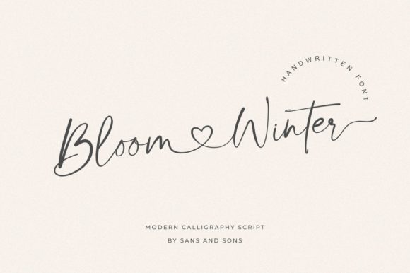 Bloom Winter: A Premium Handwritten Font for Branding