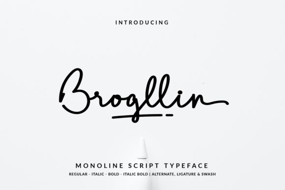 Brogllin: The Elegant Handwritten Font for Your Brand
