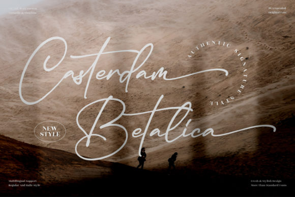 Casterdam Baletica: A Vintage Script Font for Modern Marketing