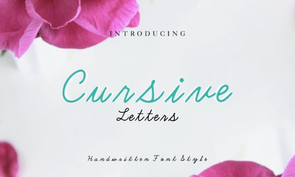 Cursive Letters: A Handwritten Font for Editorial Design