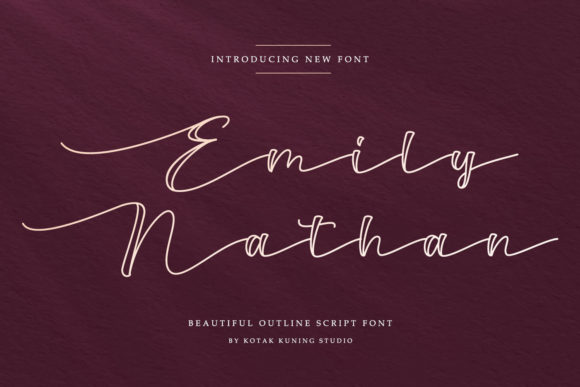 Emily Nathan: A Sweet Script Font for Brand Identity
