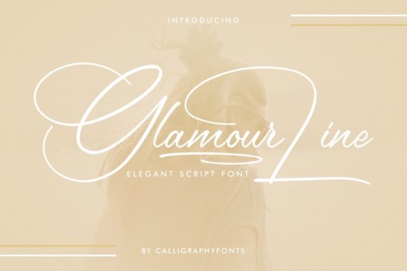 Glamour Line: The Elegant Script Font for Your Brand