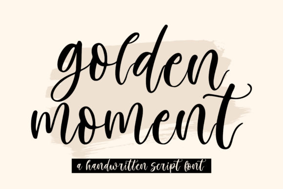 Golden Moment: A Handwritten Font for Web Design