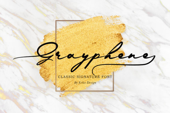 Grayphene: A Romantic Script Typeface for Editorial Design
