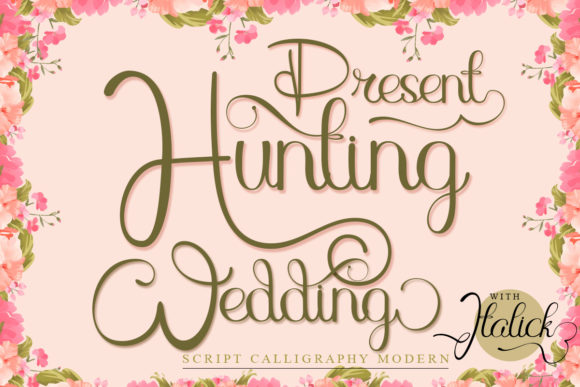 Hunting Wedding: A Romantic Script Font for Web Design