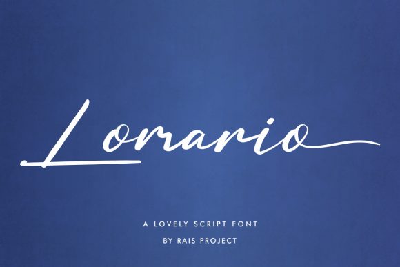 Lomario: An Elegant Handwritten Font for Editorial Design