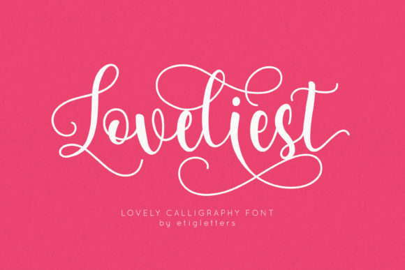 Loveliest: A Romantic Script Typeface for Web Design