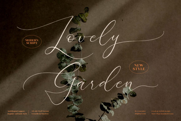 Lovely Garden: A Romantic Script Font for Web Design