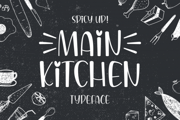 Main Kitchen: A Handwritten Font for Editorial Design
