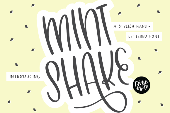 Mint Shake: A Friendly Handwritten Font for Modern Editorial