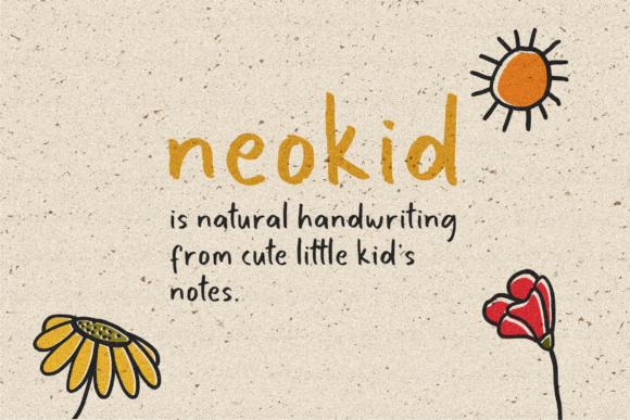 Neokid Handwriting Font for Your Brand