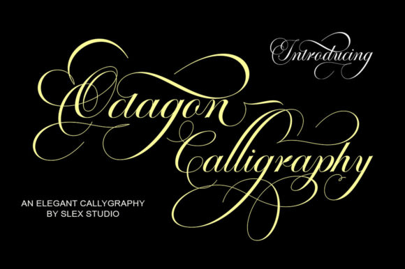Octagon Calligraphy: A Premium Script Font for Editors
