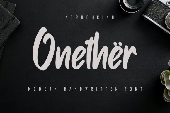 Onether: A Premium Handwritten Font for Brand Identity