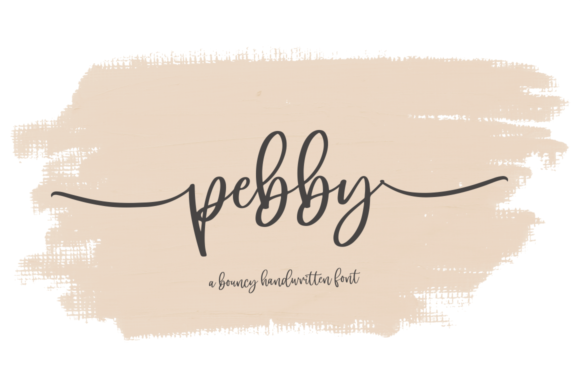 Pebby: A Charming Handwritten Font for Makers