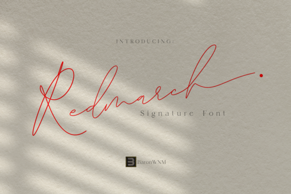 Redmarch: A Stylish Script Font for Your Brand