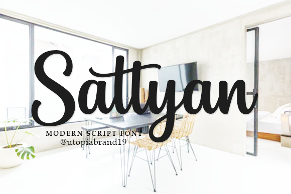 Sattyan: An Elegant Script Font for Branding