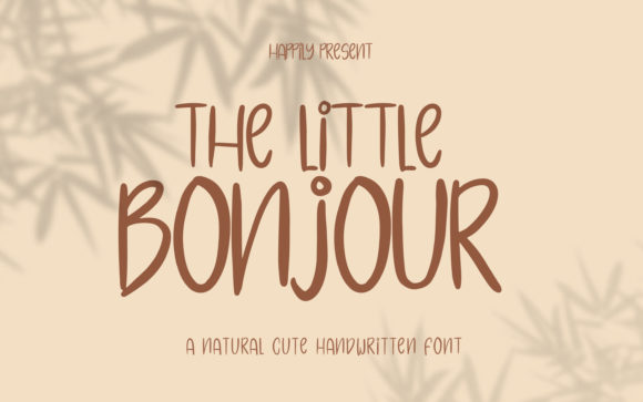 The Little Bonjour: A Whimsical Handwritten Font for Marketers