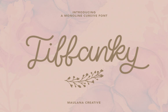 Tiffanky: A Sweet Handwritten Font for Your Brand