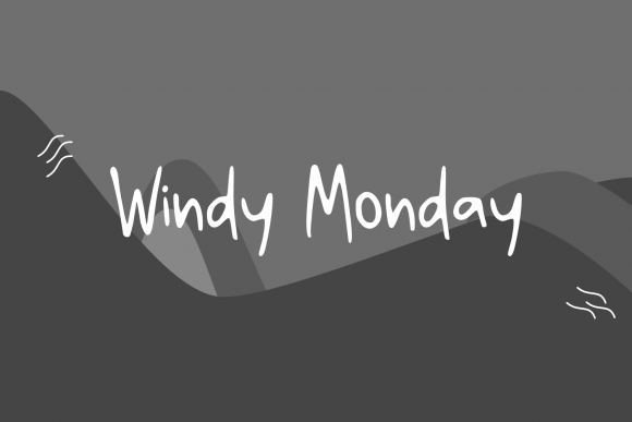 Windy Monday: A Handwritten Font for Business Branding