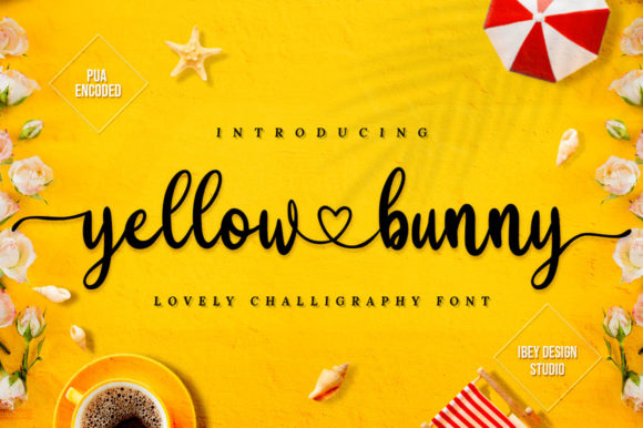 Yellow Bunny: A Romantic Script Typeface for Web Design